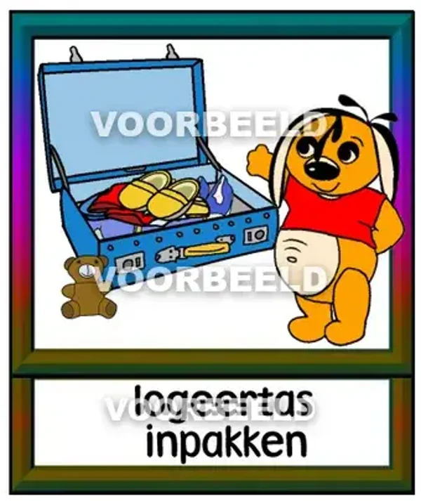 Logeertas inpakken (J)