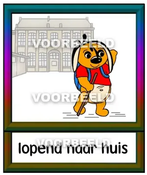 Lopend naar huis