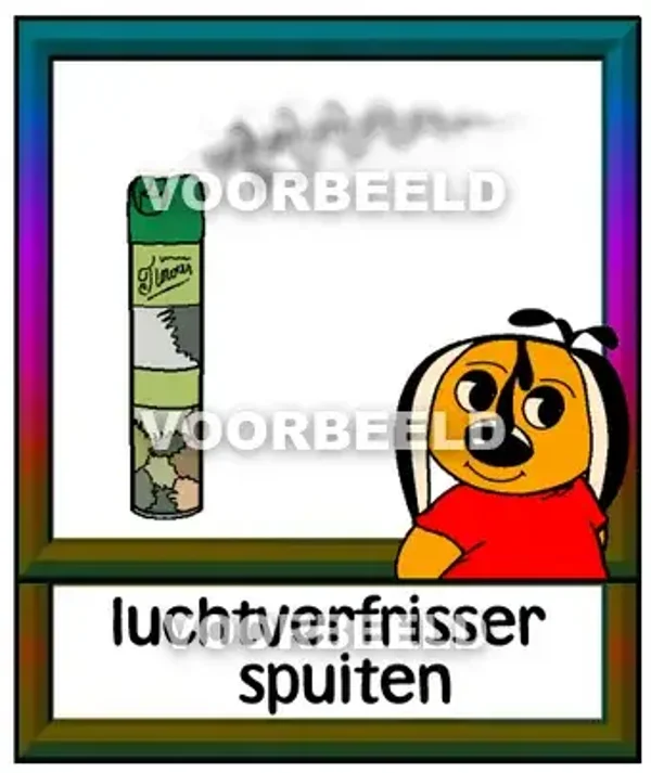 Luchtverfrisser spuiten