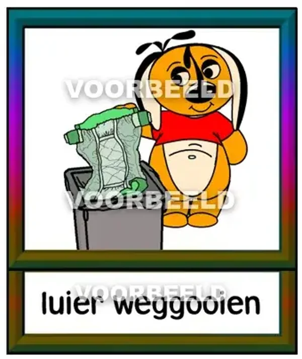 Luier weggooien