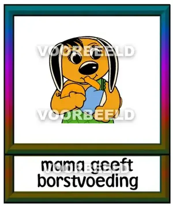 Mama geeft borstvoeding