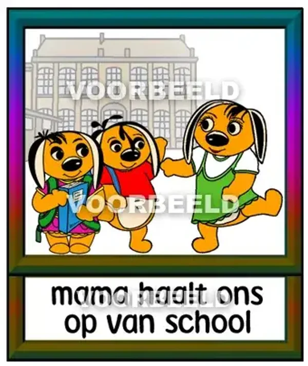Mama haalt ons op van school