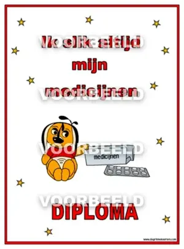 Medicijnen DIPLOMA (A4)