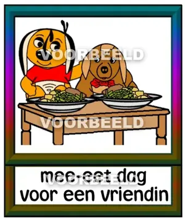 Mee eet dag voor een vriendin