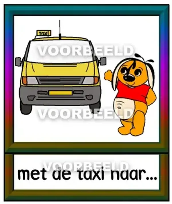 Met de taxi naar