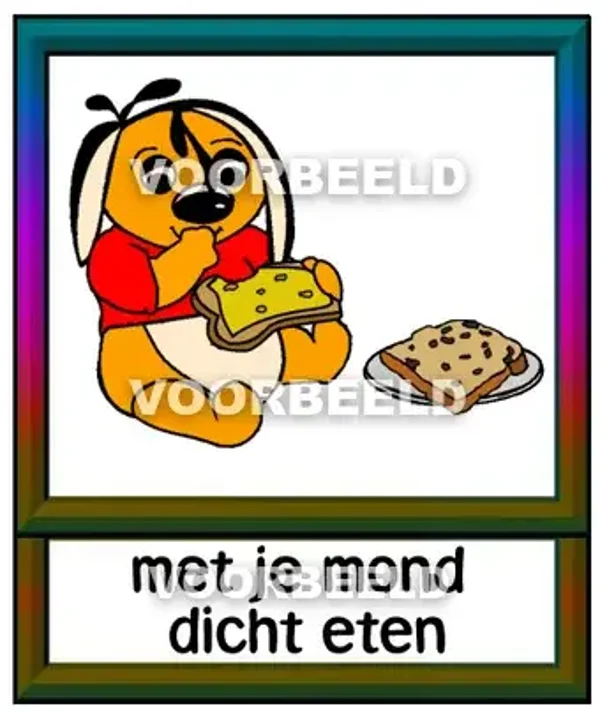 Met je mond dicht eten