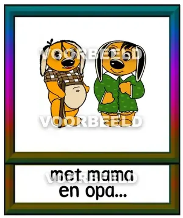 Met mama en opa