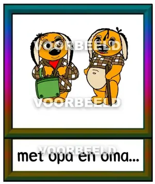 Met opa en oma