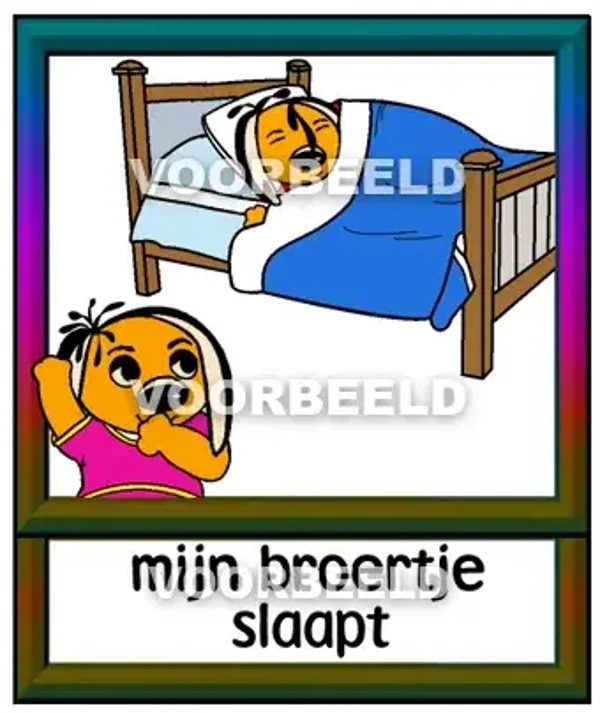 Mijn broertje slaapt