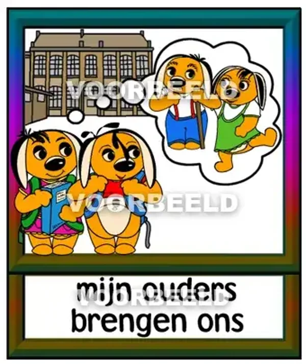 Mijn ouders brengen ons