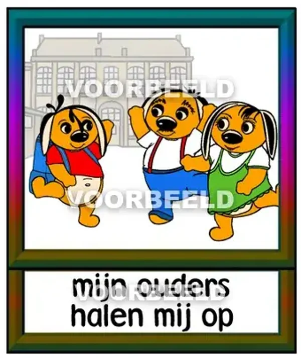 Mijn ouders halen mij op