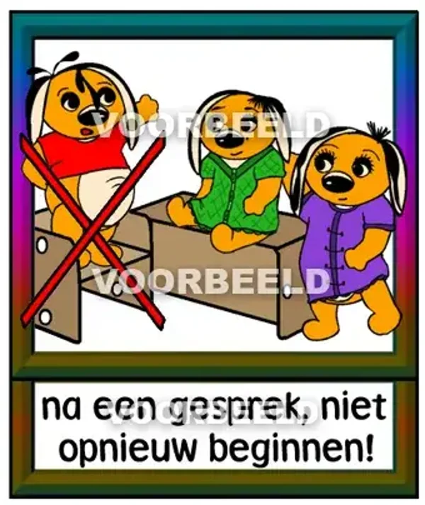Na een gesprek niet opnieuw beginnen