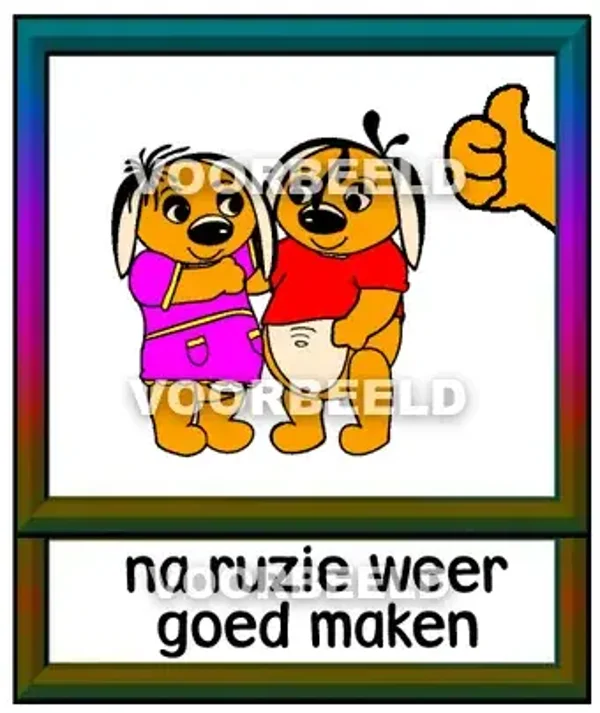 Na ruzie weer goedmaken