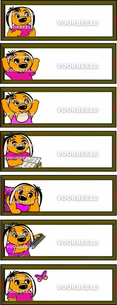 Naamplaatjes Meisjes