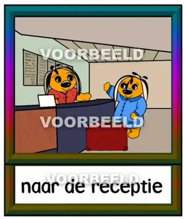 Naar de receptie