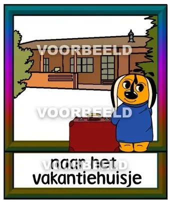 Naar het vakantiehuisje