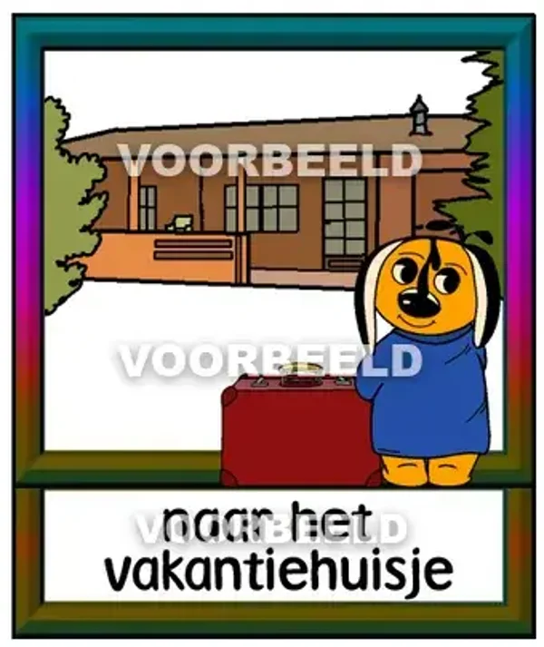 Naar het vakantiehuisje