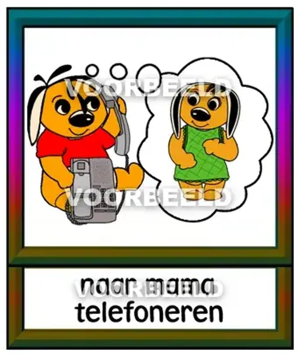Naar mama telefoneren