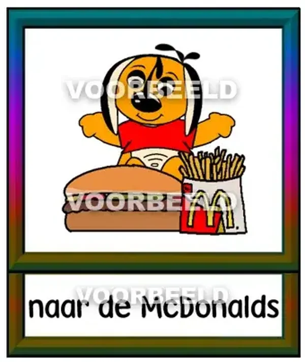 Naar de McDonalds