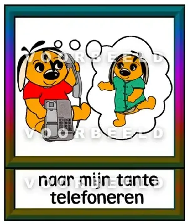 Naar mijn tante telefoneren