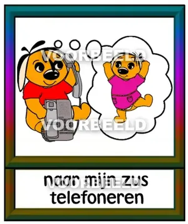 Naar mijn zus telefoneren
