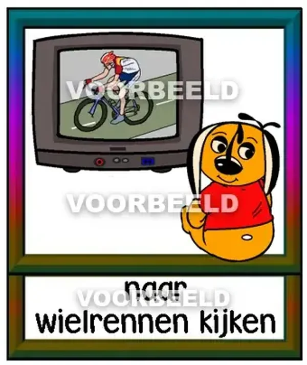 Naar wielrennen kijken