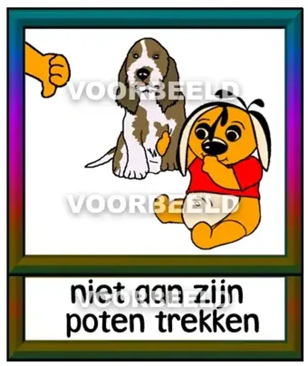 Niet aan zijn poten trekken