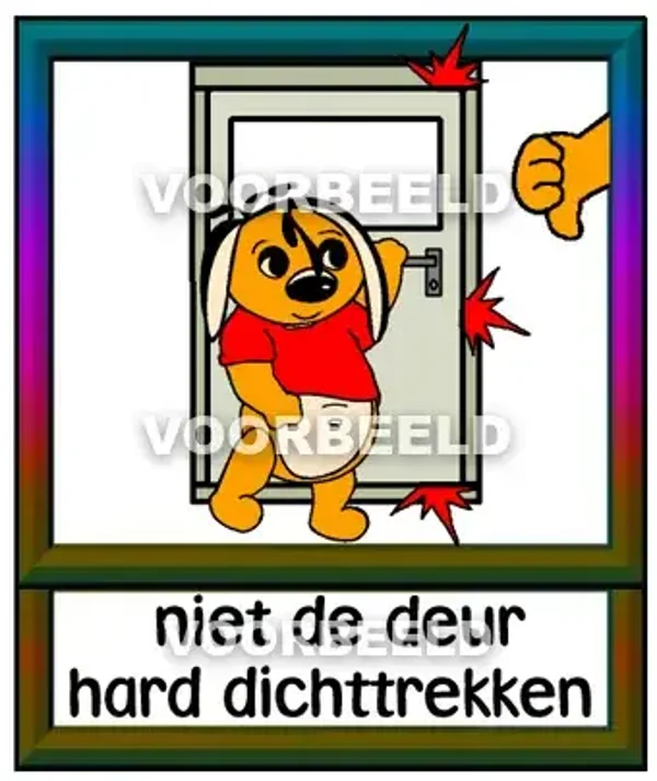 Niet de deur hard dichttrekken