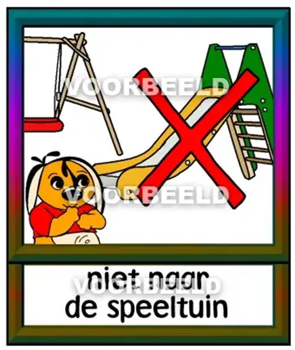Niet naar de speeltuin