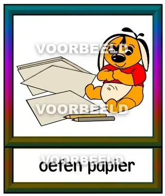 Oefen papier