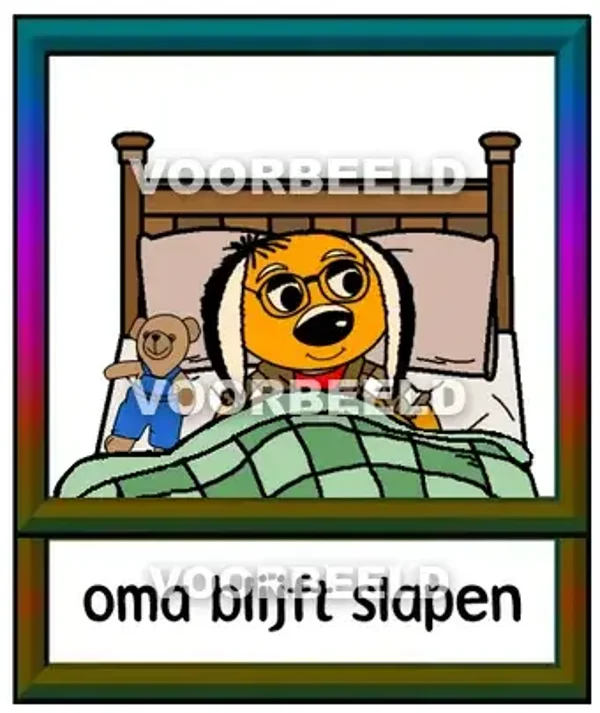 Oma blijft slapen