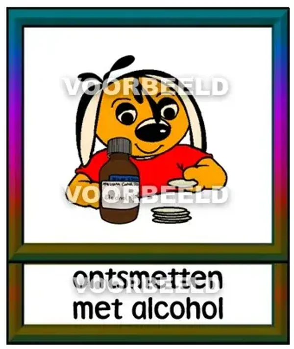 Ontsmetten met alcohol