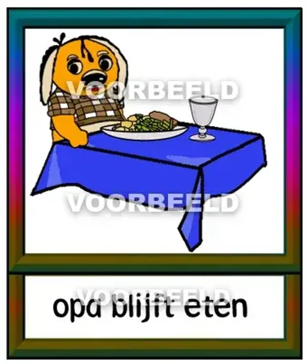 Opa blijft eten