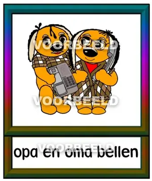 Opa en oma bellen