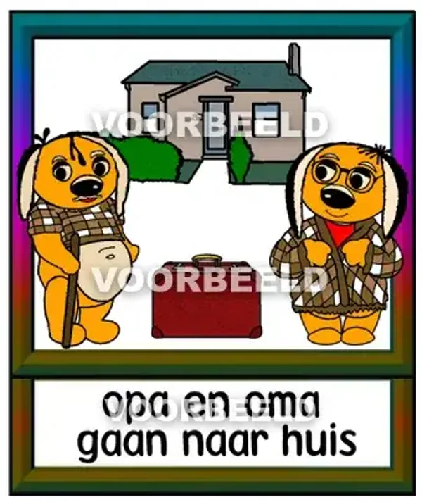 Opa en oma gaan naar huis