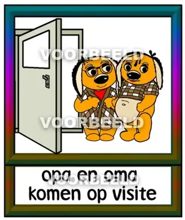 Opa en oma komen op visite