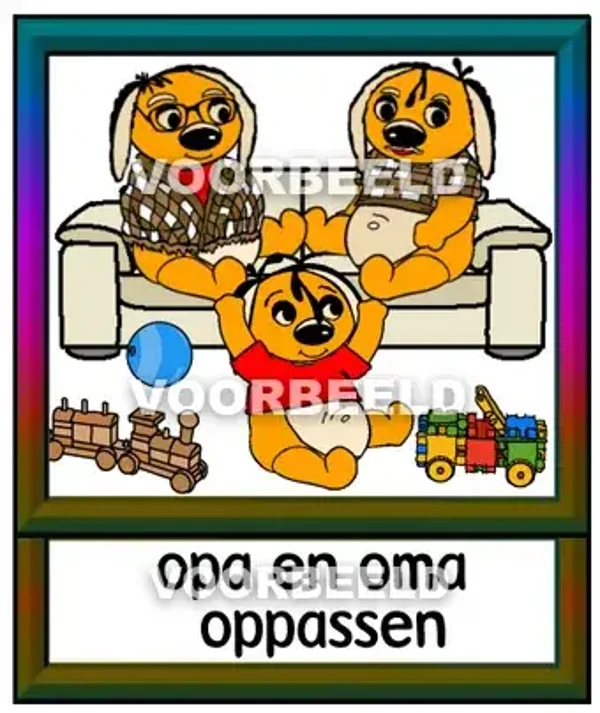 Opa en oma oppassen