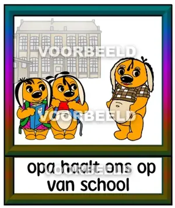 Opa haalt ons op van school