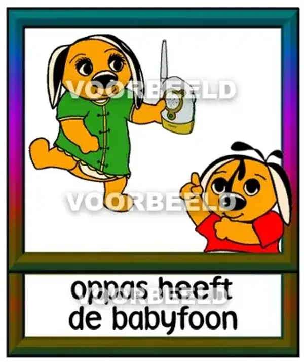 Oppas heeft babyfoon
