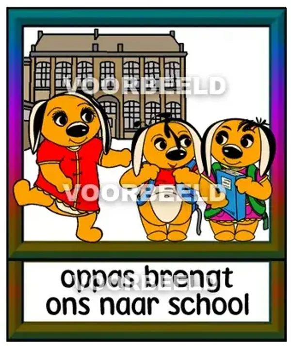 Oppas brengt ons naar school