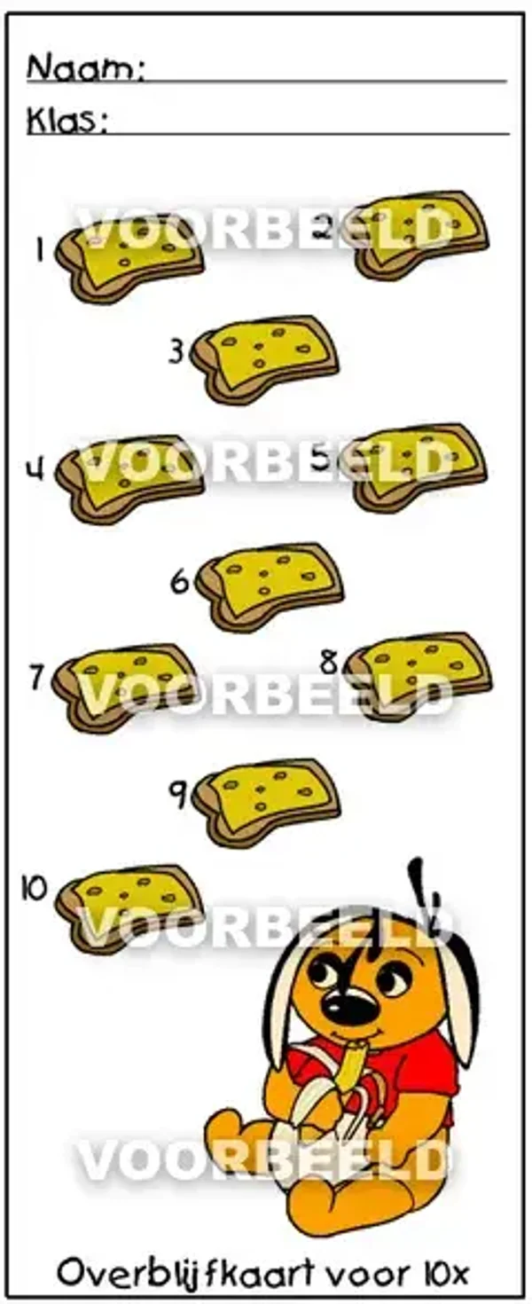 Overblijfkaart 8