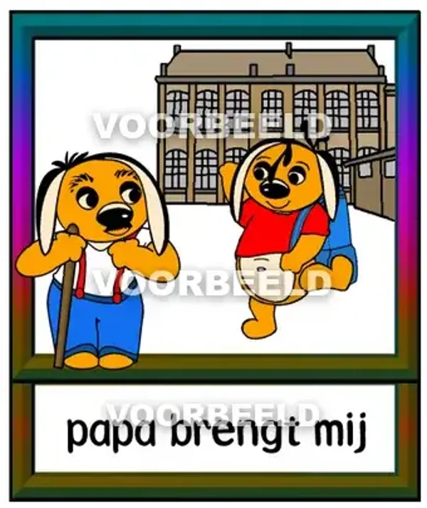 Papa brengt mij