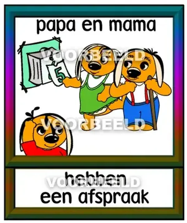 Papa en mama hebben een afspraak