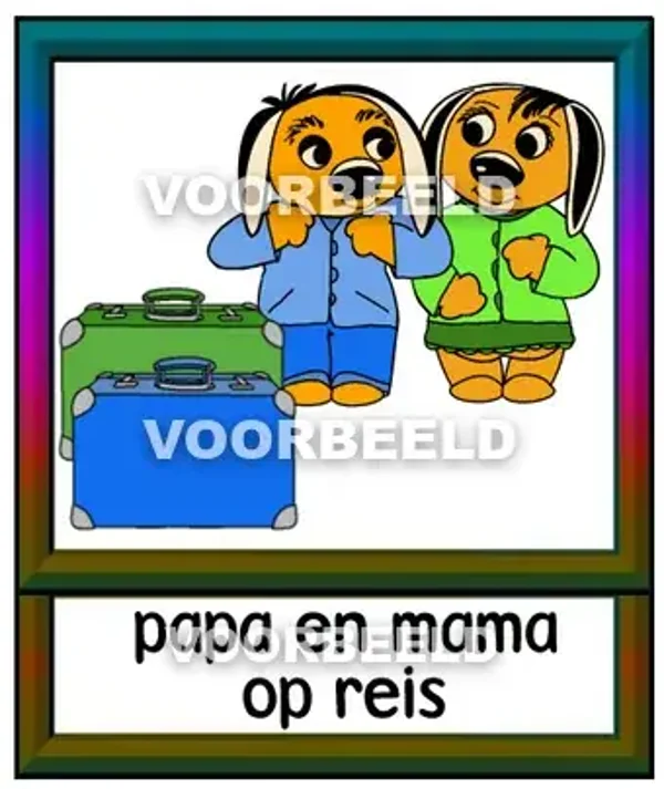 Papa en mama op reis