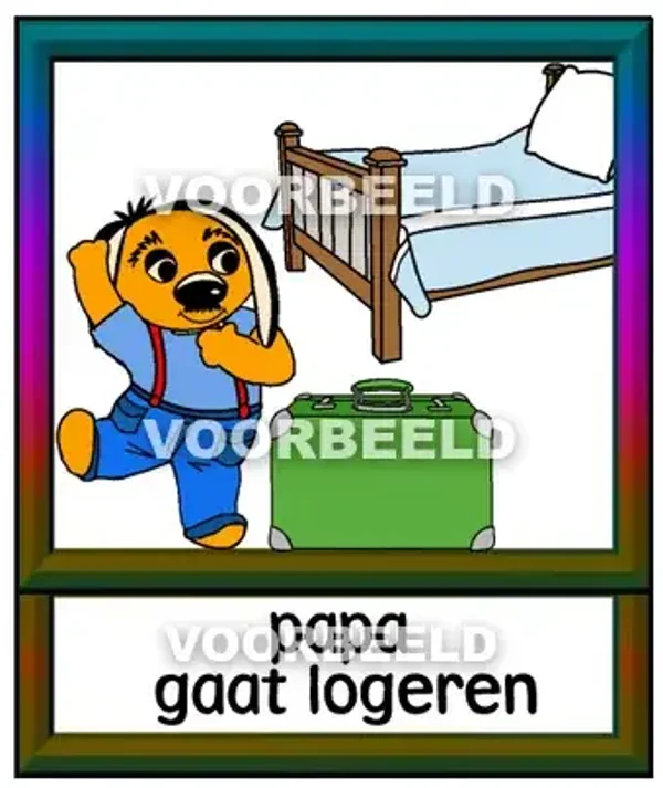 Papa gaat logeren