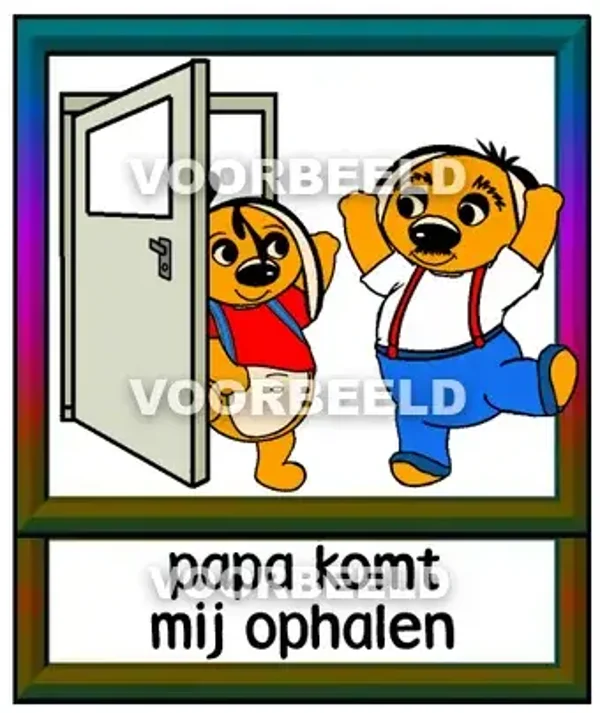Papa komt mij ophalen