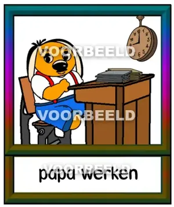 Papa werken