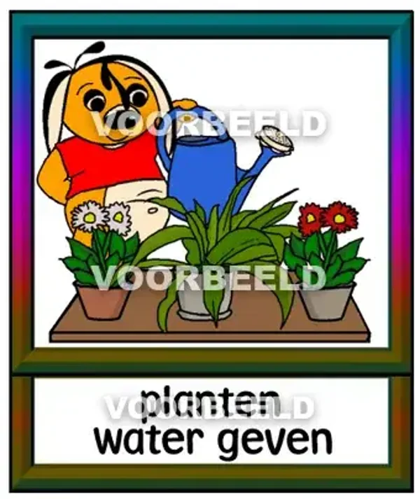 Planten water geven