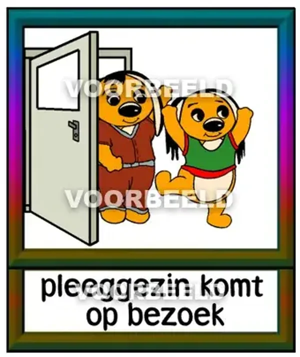 Pleeggezin komt op bezoek