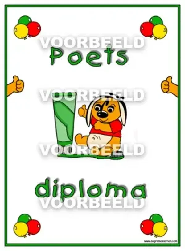 Poets DIPLOMA (A4)